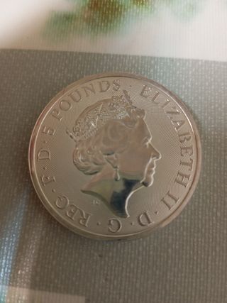 Moneda Plata 2 Onzas Bull of Clarence