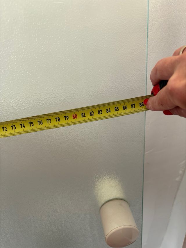 Mampara para bañera de cristal