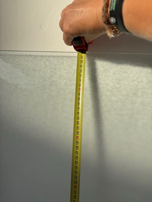 Mampara para bañera de cristal