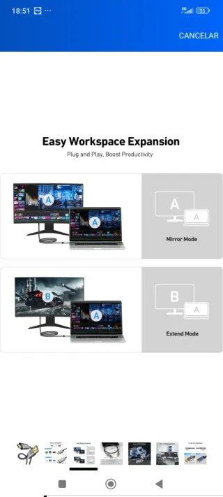 Cable BENFEI DisplayPort a HDMI 4K UHD