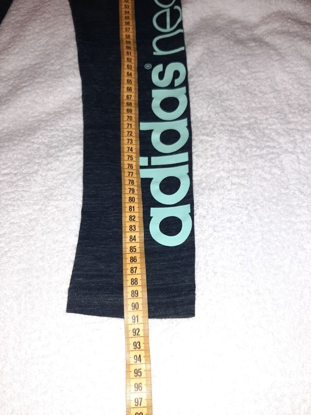 Adidas Neo Leggings Donna XS Nero/Acqua