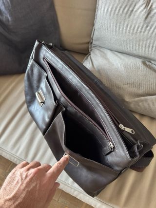 Maletín de piel original para portátil/documentos