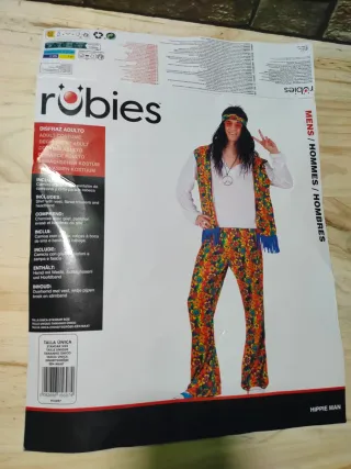 Rubie's Disfraz hippie para adulto
