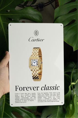 cartier forever classic targa metallica