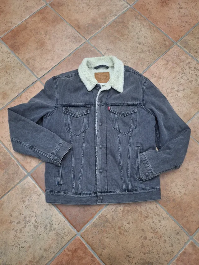 Giubbino Levi's Grigio con Pelliccia