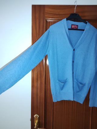 Cárdigan azul claro