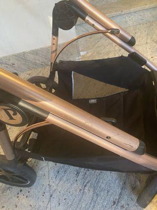 carrito de paseo bebé color beige