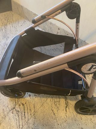 carrito de paseo bebé color beige