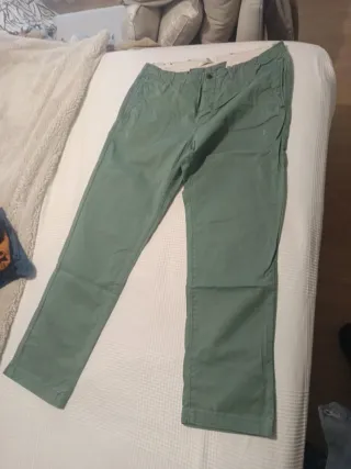 Pantalón Scotch & Soda verde T.34/32