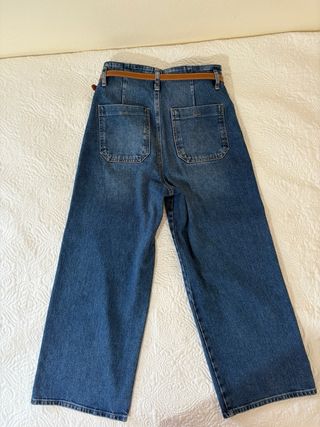Pantalón Zara recto azul