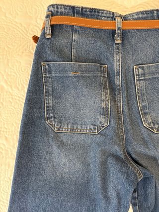 Pantalón Zara recto azul