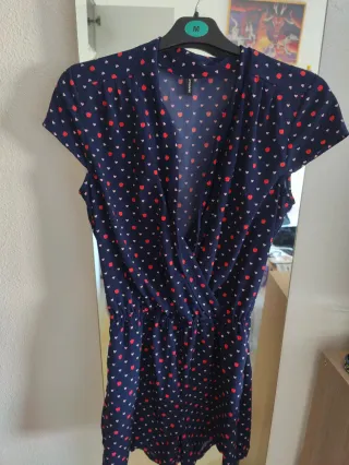 Mono azul con corazones talla S