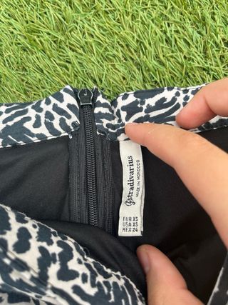 Vestido estampado cebra 