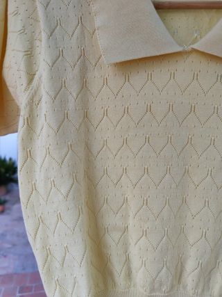 Top Zara Amarillo Talla S