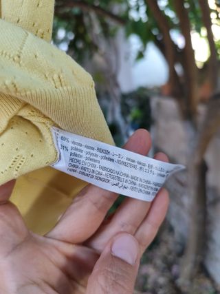 Top Zara Amarillo Talla S