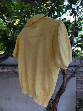 Top Zara Amarillo Talla S