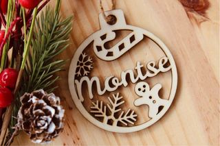 Bola de navidad con nombre personalizada