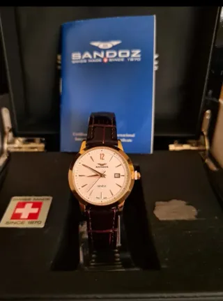 Reloj Sandoz Oro y Marrón