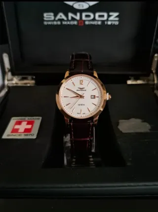 Reloj Sandoz Oro y Marrón