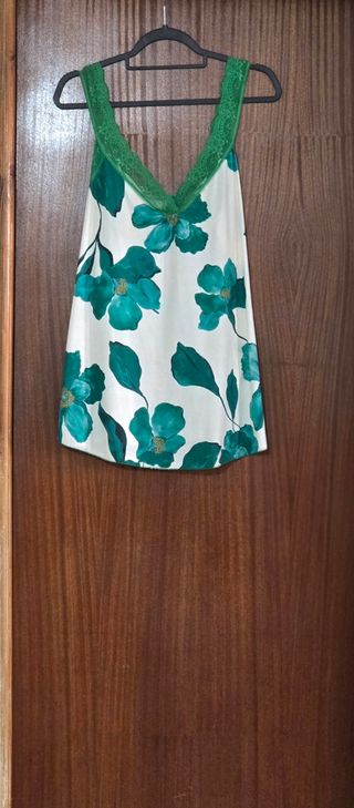 Top lencero estampado floral talla 50