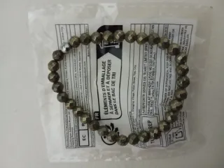 Pulsera Pirita Facetada Nueva