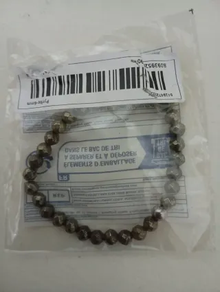Pulsera Pirita Facetada Nueva