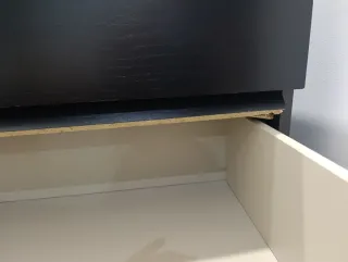 Cómoda Ikea MALM 4 cajones negra