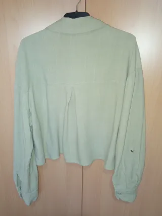 Camisa Stradivarius verde talla XS