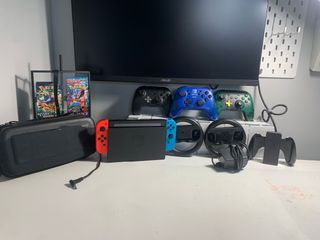 Nintendo Switch Negra/Roja + Accesorios