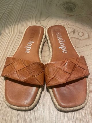 Sandalias planas Penelope trenzadas