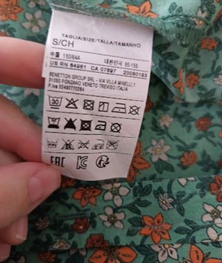 Camisa Benetton floral mujer