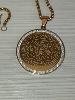 Collana Talismano Sigillo Arcangeli dorato