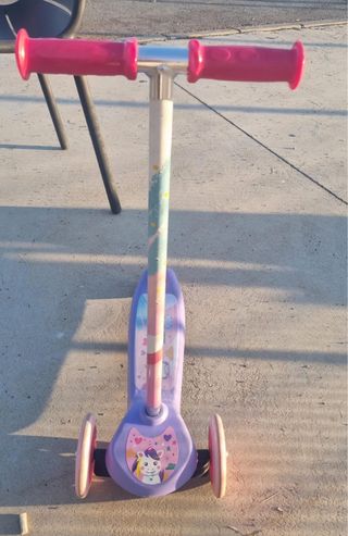 Patín 3 ruedas niña unicornio