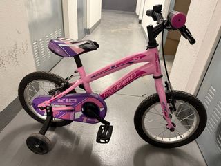 Bicicleta infantil rosa 14 pulgadas