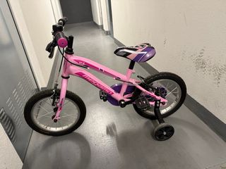 Bicicleta infantil rosa 14 pulgadas