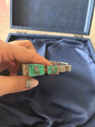 Pulsera de plata y turquesa