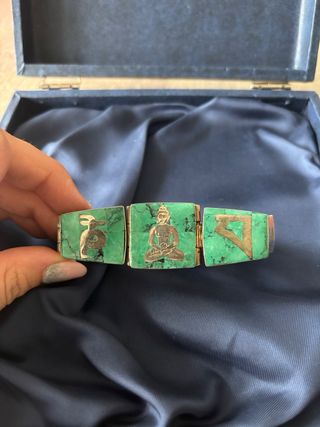 Pulsera de plata y turquesa