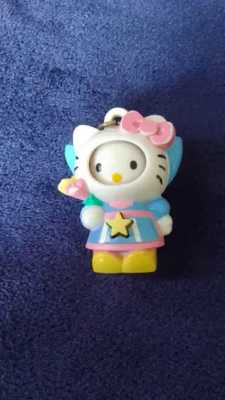 Colgante Hello Kitty Metal Rosa y Plateado