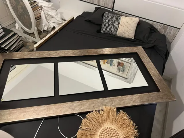 Espejo de pared triple metalizado