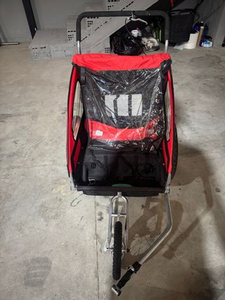 Carrello da bici per 2 bambini da corsa