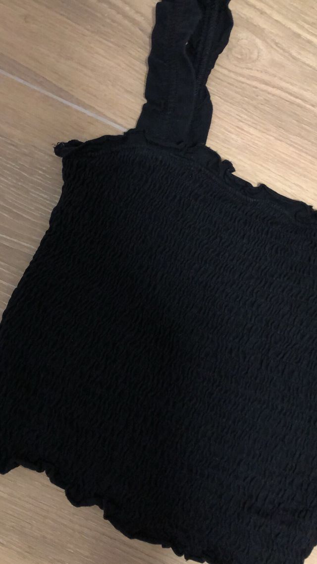 Top Negro Mango Teen