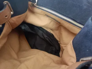 Mochila Massimo Dutti Marrón Piel