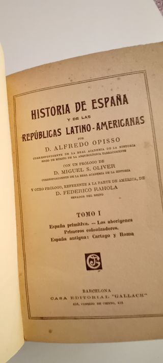 COLECCIÓN COMPLETA DE HISTORIA DE ESPAÑA AÑO 1900