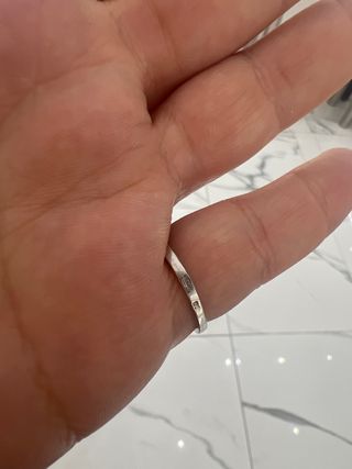 Anillo Solitario Plata