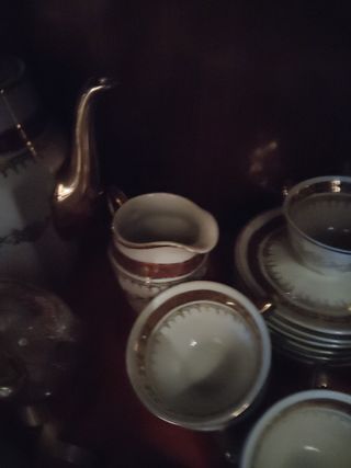 Juego de tazas de café de porcelana