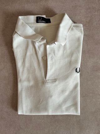 Polo Fred Perry Talla S Blanco
