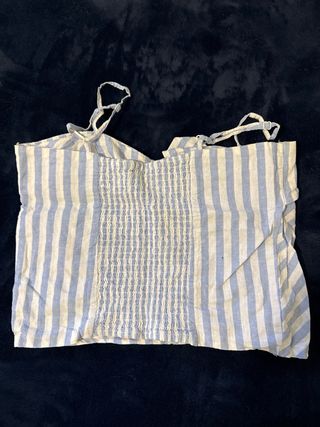 Top Rayas Azul y Blanco Talla Única