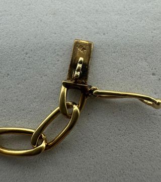 Cadena Bilbao de oro de 18k, 17.62 g, 63 cm.