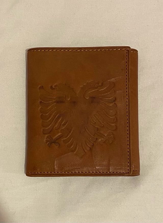 Portafoglio in pelle con aquila