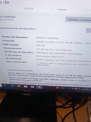Placa Base + CPU + 4GB RAM + Disipador